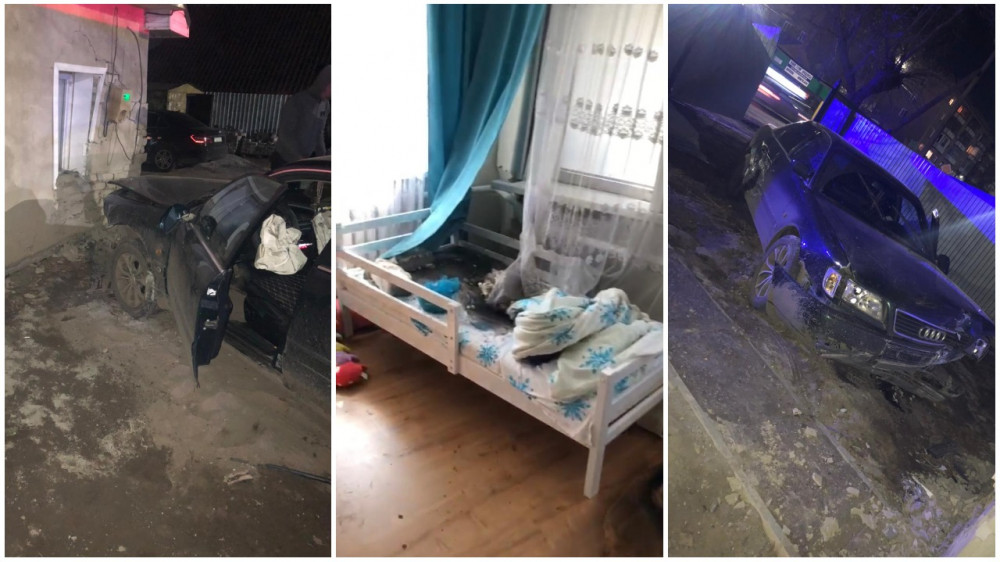 Ребенка завалило кирпичами: Водитель выбил стену в частном доме в Павлодаре