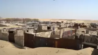 Наступающие на села "кочующие" пески погребают целые строения в Мангистау