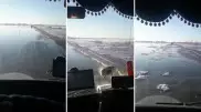 Талая вода смыла мост и затопила дороги в Костанайской области