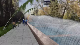 Как реконструируют фонтан "Неделька" в Алматы