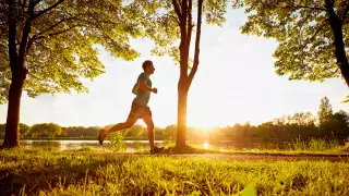 Бегун лег на тротуар и стал героем в Сети