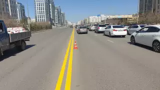 Желтые разметки появились на дорогах Нур-Султана