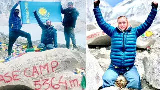 Астанчанка без ног поднялась на Эверест