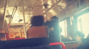 Потасовку водителя автобуса и пассажира сняли на видео в Петропавловске