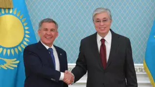 Токаев встретился в Нур-Султане с президентом Татарстана