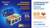 Социальная карта АО "Казпочта": держатели получат 5 процентов кешбэка