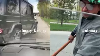 За пранк-видео с Gelandеwagen накажут алматинцев