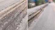 "Трубы забыли": новый асфальт испортили в Алматы