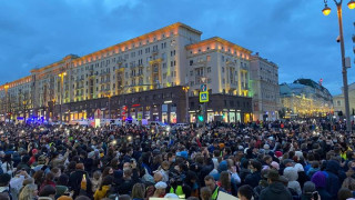 Акция в поддержку Навального 21 апреля. Twitter / @k_sonin