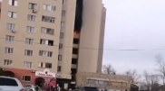 Во время событий в ЖК "Бухар Жырау" на одноименном проспекте в Караганде горела 9-этажка