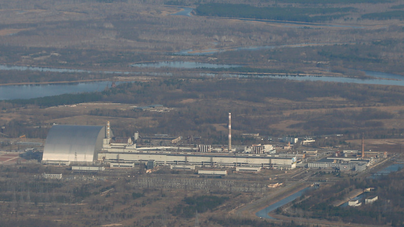 Вид на Чернобыльскую АЭС. © Reuters