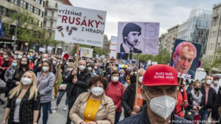 Протестное шествие в Праге