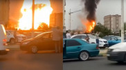 Мощный взрыв прогремел на АЗС в Душанбе