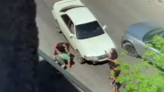 Водитель Infiniti избил мужчину до потери сознания на трассе Алматы