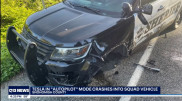 Tesla на автопилоте врезалась в полицейское авто
