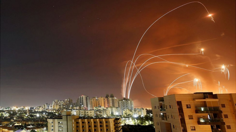 Израильге жіберілген зымырандар. © Reuters
