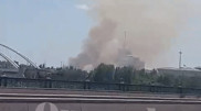Дым возле Акорды сняли на видео в Нур-Султане