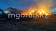 125 тонн сена сгорело из-за молнии в районе ЗКО