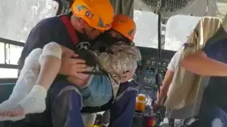 Появилось видео спасения девочки в Чарынском каньоне