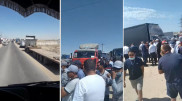 Протесты дальнобойщиков прошли в 9 регионах Казахстана