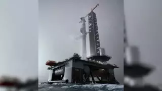 SpaceX строит первые плавучие космодромы на базе нефтяных вышек