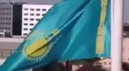 В Атырау произошел еще один инцидент с флагом Казахстана