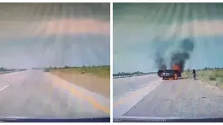 "Заживо сгорели две женщины". Появилось видео, записанное на трассе Алматы - Хоргос