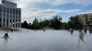 "Дұрыс шешім". Алматыдағы тұман секілді фонтан не үшін жабылғаны айтылды