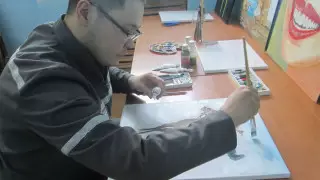 Картину казахстанского заключенного продали на аукционе за 130 тысяч тенге