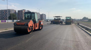 Развязку возле "Алтын Орды" начали асфальтировать