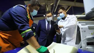 Аскар Мамин посетил инвестпроекты Карагандинской области