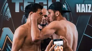 Казахстанец нокаутировал российского бойца, с которым подрался на дуэли взглядов