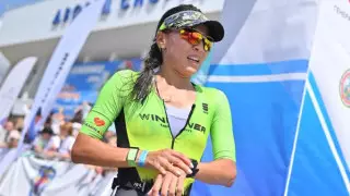 Казахстанка заняла первое место в триатлоне в Минске