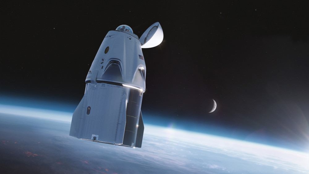 Туалет с 360-градусным обзором появился на космическом корабле SpaceX
