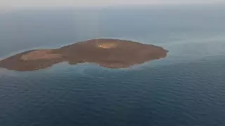 Грязевой вулкан стал причиной пожара на Каспии