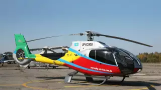 Вертолет Eurocopter упал в Алматинской области