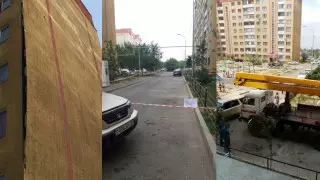 Вздувшаяся облицовка напугала жителей многоэтажки в Алматы