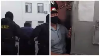 Полиция показала видео с подозреваемым в убийстве женщины и ее детей в Аксу