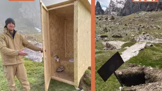 В горах Кыргызстана украли туалет