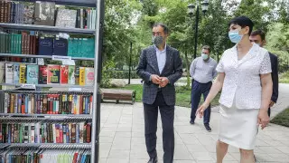 Сагинтаев проверил работы по благоустройству Алмалинского района