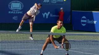 Две казахстанские пары вышли в 1/4 финала турнира Zhanibek Challenger 80