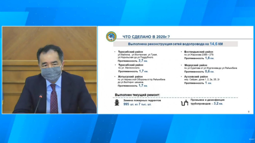 Сагинтаев рассказал о строительстве сотен километров сетей водоснабжения