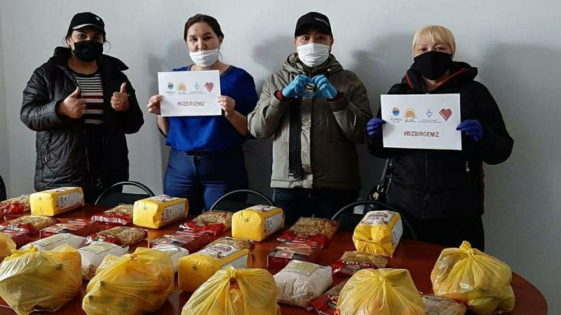 "Марафон добрых дел": Более 2500 семей Акмолинской области получили продукты