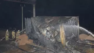 Названа предполагаемая причина пожара в Арыси