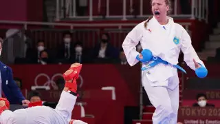 Казахстанка Софья Берульцева одержала первую победу на Олимпиаде-2020