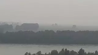 Смог от лесных пожаров в России дошел до Павлодара