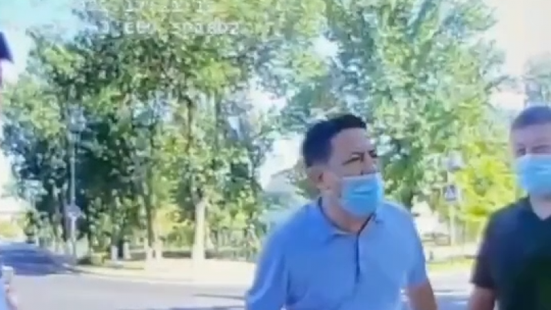 Видео с кричащим начальником ДП Шымкента объяснили в полиции