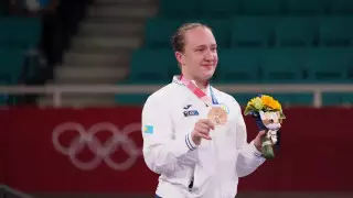 Казахстанка Софья Берульцева посвятила бронзу на ОИ-2020 умершему тренеру