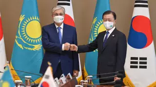 Президент Южной Кореи поблагодарил казахстанцев