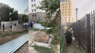 Стройка ЖК в Самал-3: жители пожаловались, что им перекрыли проход